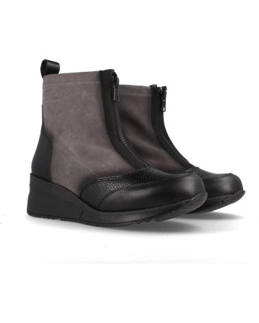 Stivaletti per Donna MARILA BOTIN DE PIEL PARA MUJER CON PLANTILLA ACOLCHADA Y EXTRAIBLE NEGRO