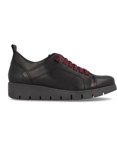 Zapatos de Mujer MARILA DEPORTIVA ELEGANTE DE PIEL PARA MUJER CON PLANTILLA ACOLCHAD NEGRO
