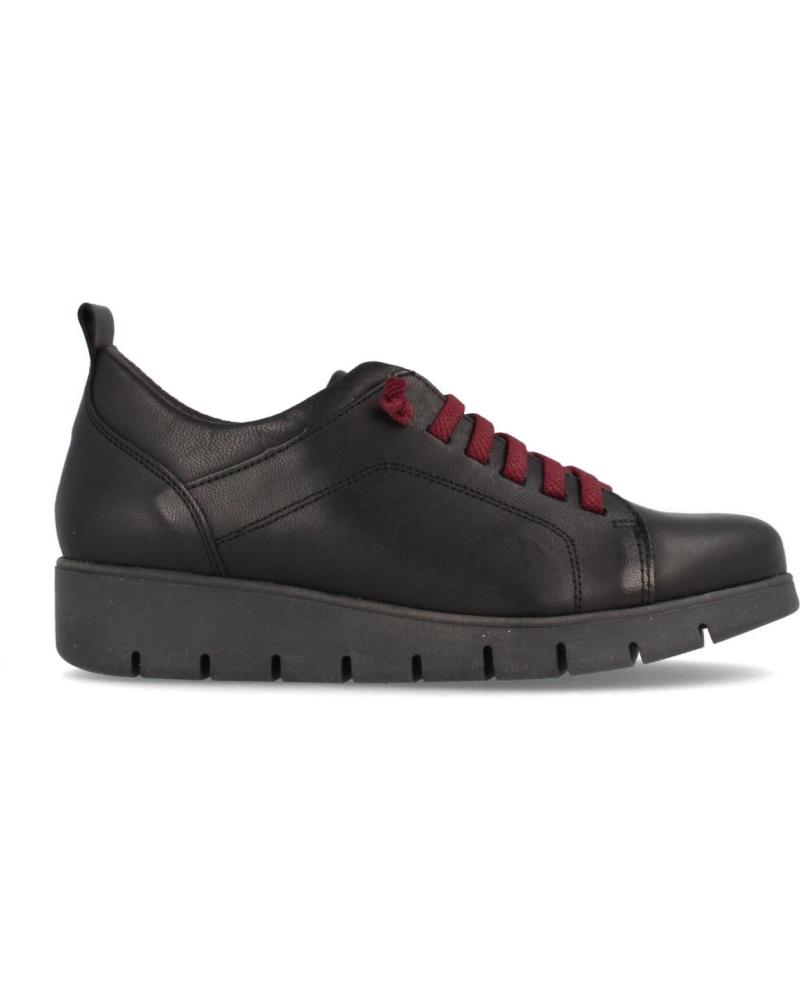 Zapatos de Mujer MARILA DEPORTIVA ELEGANTE DE PIEL PARA MUJER CON PLANTILLA ACOLCHAD NEGRO