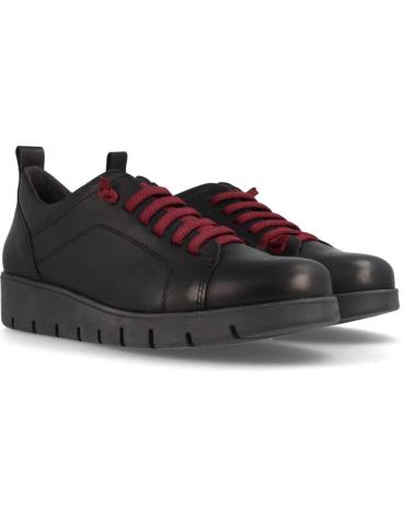Zapatos de Mujer MARILA DEPORTIVA ELEGANTE DE PIEL PARA MUJER CON PLANTILLA ACOLCHAD NEGRO