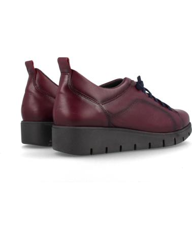 Zapatos de Mujer MARILA DEPORTIVA ELEGANTE DE PIEL PARA MUJER CON PLANTILLA ACOLCHAD BURDEOS