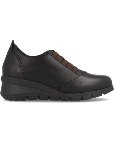 Zapatos de Mujer MARILA DEPORTIVA ELEGANTE DE PIEL PARA MUJER CON PLANTILLA ACOLCHAD NEGRO
