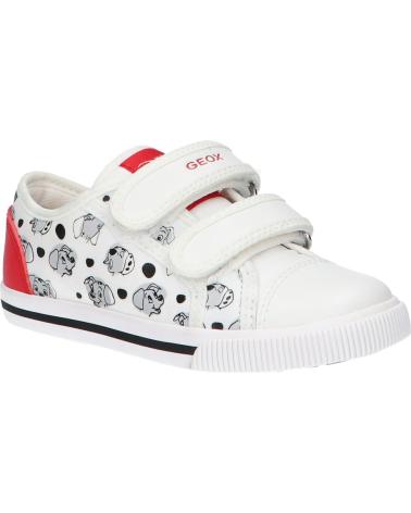 Esportes  de Menina e Menino GEOX B45D5C 0AN54 B KILWI WHITE-RED C0050