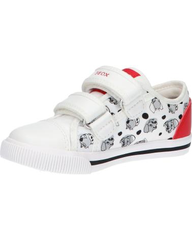 Esportes  de Menina e Menino GEOX B45D5C 0AN54 B KILWI WHITE-RED C0050