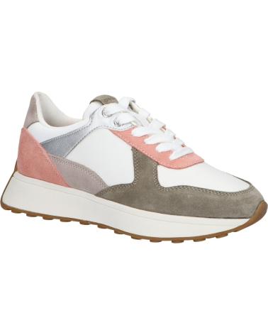 Esportes  de Mulher geox D45MDA 02285 D AMABEL C5Q1Z DK SKIN-WHITE