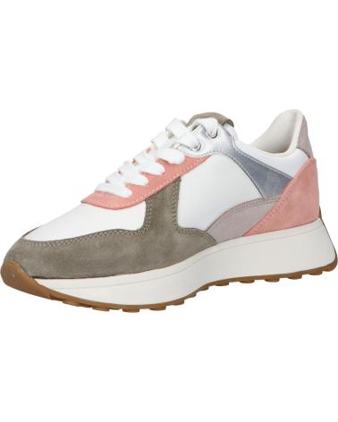 Esportes  de Mulher geox D45MDA 02285 D AMABEL C5Q1Z DK SKIN-WHITE