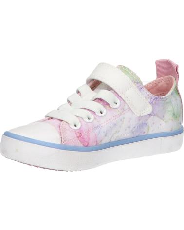 girl Trainers GEOX  J454NA 000AN J GISLI C0406 WHITE-PINK C0406