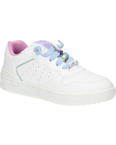 Sneaker für Mädchen GEOX J45HXD 0003W J WASHIBA C0653 WHITE-MULTICOLOR C0653