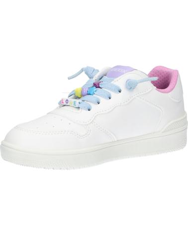 Sneaker für Mädchen GEOX J45HXD 0003W J WASHIBA C0653 WHITE-MULTICOLOR C0653