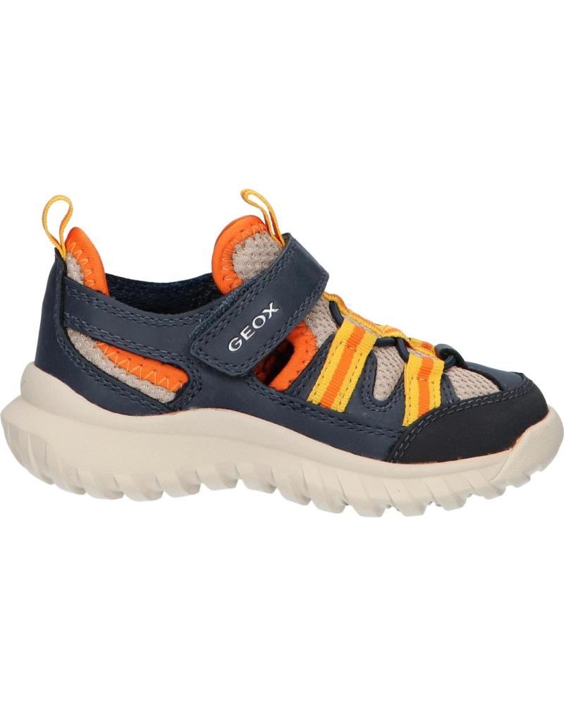 Esportes  de Menino GEOX J45LUA 014ME J SIMBYOS C0014 BLUE-BEIGE