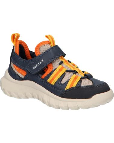 Esportes  de Menino GEOX J45LUA 014ME J SIMBYOS C0014 BLUE-BEIGE