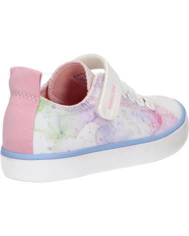 girl Trainers GEOX  J454NA 000AN J GISLI C0406 WHITE-PINK C0406