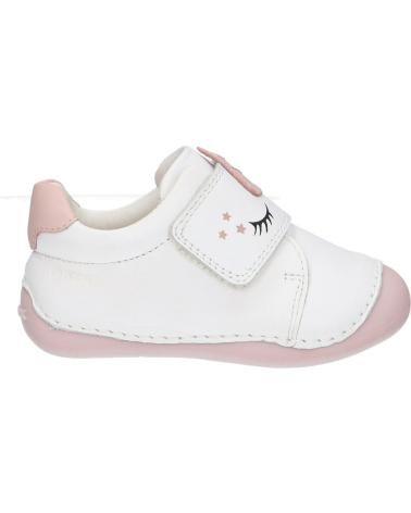 girl Trainers GEOX B3540B 00085 B TUTIM C1Z8W WHITE-LT ROSE