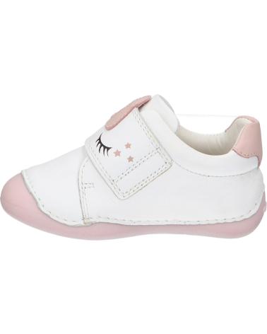 girl Trainers GEOX B3540B 00085 B TUTIM C1Z8W WHITE-LT ROSE
