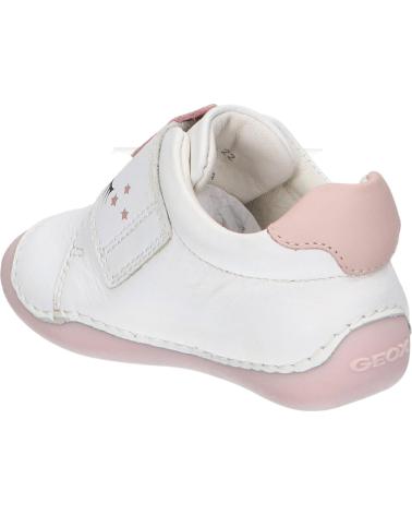 girl Trainers GEOX B3540B 00085 B TUTIM C1Z8W WHITE-LT ROSE