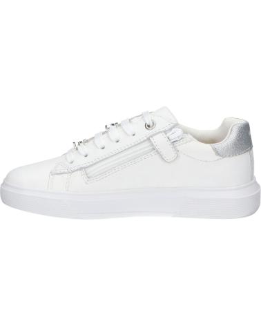 girl Trainers GEOX J45GCB 085BC J NETTUNO C0007 WHITE-SILVER C0007
