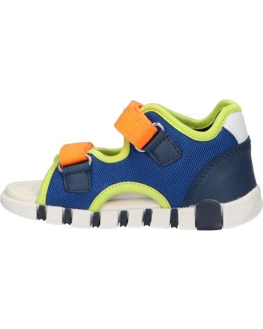 boy Sandals GEOX B455PA 01454 B SANDAL IUPIDOO C0685 ROYAL-ORANGE C0685