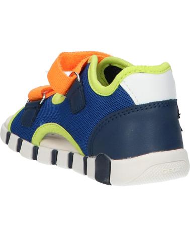boy Sandals GEOX B455PA 01454 B SANDAL IUPIDOO C0685 ROYAL-ORANGE C0685