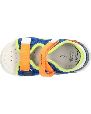 boy Sandals GEOX B455PA 01454 B SANDAL IUPIDOO C0685 ROYAL-ORANGE C0685