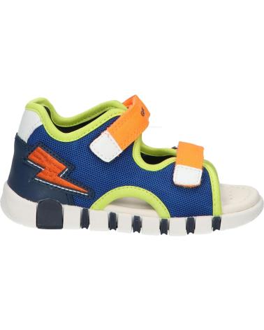 boy Sandals GEOX B455PA 01454 B SANDAL IUPIDOO C0685 ROYAL-ORANGE C0685