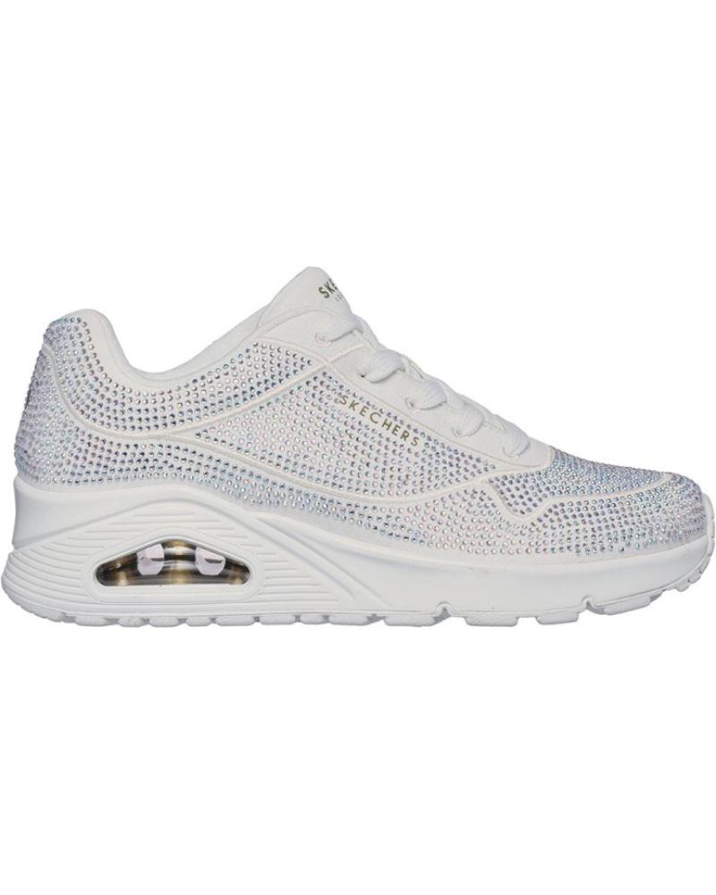 Sportivo-De-Mujer-SKECHERS-SNEAKERS-UNO-DISCO-RAVE-MUJER-BLANCO