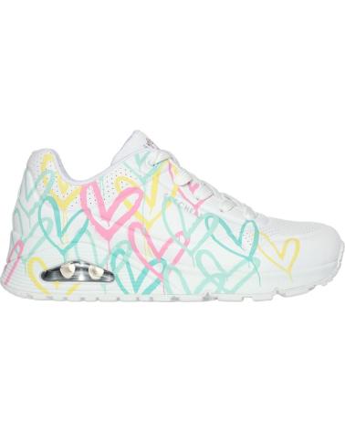 SKECHERS ZAPATILLAS NINA MODELO 177982S COLOR BLANCO WMLT