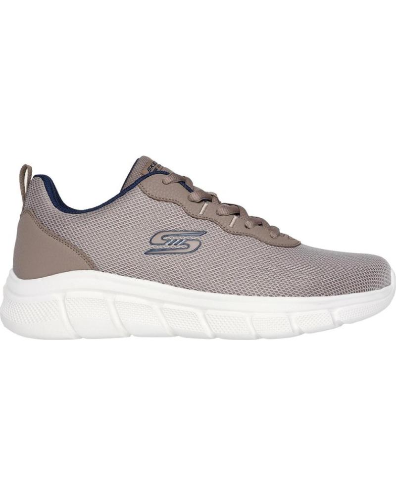 Deportivas de Hombre SKECHERS SNEAKERS BOBS SPORT B FLEX-ICY ADGE HOMBRE TAUPE MARRóN