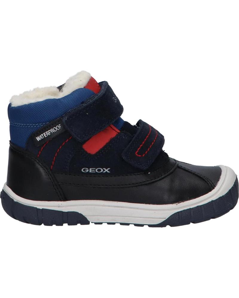girl and boy Mid boots GEOX B162DB 022FU C4244 NAVY-DK RED