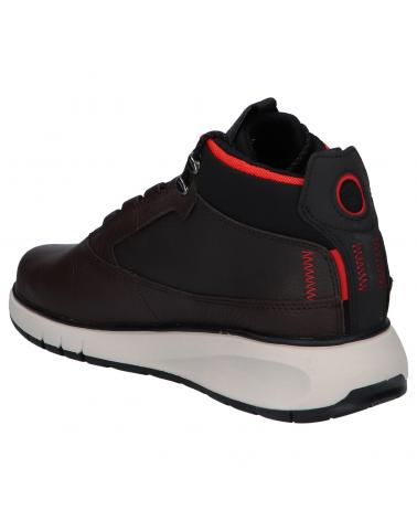 Man Mid boots GEOX U04APA 046FE C0196 COFFEE-BLACK