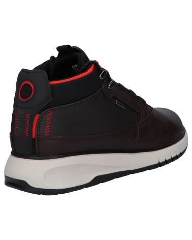 Man Mid boots GEOX U04APA 046FE C0196 COFFEE-BLACK