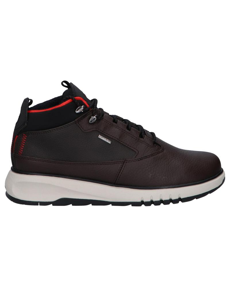 Man Mid boots GEOX U04APA 046FE C0196 COFFEE-BLACK