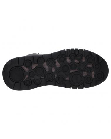 Man Mid boots GEOX U04APA 046FE C0196 COFFEE-BLACK