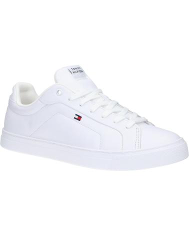 Man Trainers TOMMY HILFIGER FM0FM05317 ICON COURT LTH FLAG ESS YBS WHITE