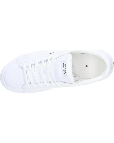 Man Trainers TOMMY HILFIGER FM0FM05317 ICON COURT LTH FLAG ESS YBS WHITE