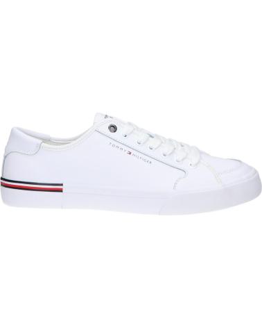 Man Trainers TOMMY HILFIGER FM0FM05399 CORE CORPORATE VULE LEATHER YBS WHITE
