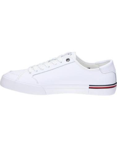 Man Trainers TOMMY HILFIGER FM0FM05399 CORE CORPORATE VULE LEATHER YBS WHITE