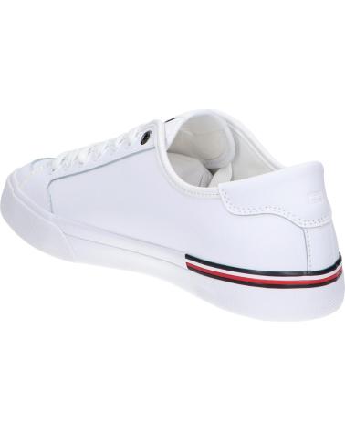 Man Trainers TOMMY HILFIGER FM0FM05399 CORE CORPORATE VULE LEATHER YBS WHITE