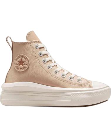 Esportes  de Mulher CONVERSE A09261C CHUCK TAYLOR ALL STAR MOVE LEATHER WARM QUARRY-EGRET-WARM QUARRY