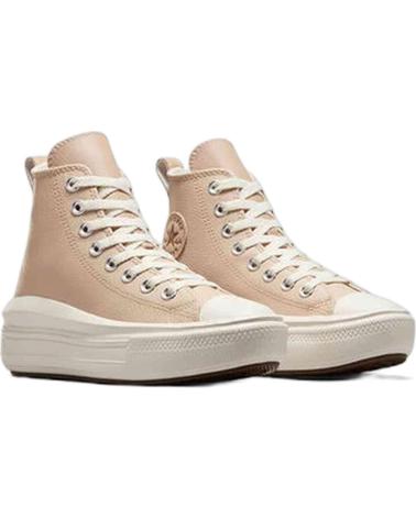 Esportes  de Mulher CONVERSE A09261C CHUCK TAYLOR ALL STAR MOVE LEATHER WARM QUARRY-EGRET-WARM QUARRY