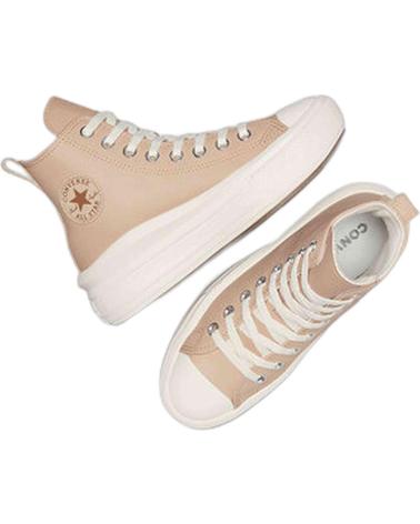 Esportes  de Mulher CONVERSE A09261C CHUCK TAYLOR ALL STAR MOVE LEATHER WARM QUARRY-EGRET-WARM QUARRY