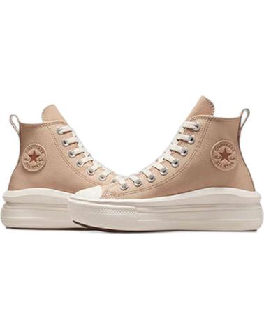 Esportes  de Mulher CONVERSE A09261C CHUCK TAYLOR ALL STAR MOVE LEATHER WARM QUARRY-EGRET-WARM QUARRY