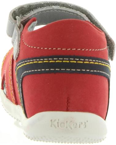 Sandalias de Niña y Niño KICKERS 545080-10 BICUBASURF 43 ROUGE GRIS