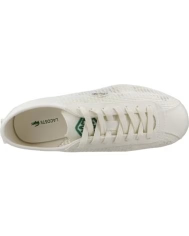LACOSTE BASKETS CLUB-LOW POUR FEMME BEIGE WHTYLW