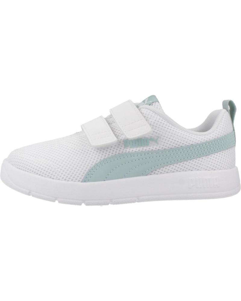 PUMA COURTFLEX V3 MESH PS - WEISSE KINDERSNEAKER WHITE