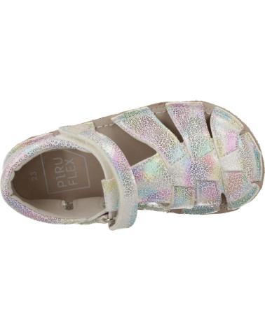 Sandales pour Fille PIRUFIN SANDALIAS NINA PIRUFLEX MODELO PF324 2 COLOR BLANCO