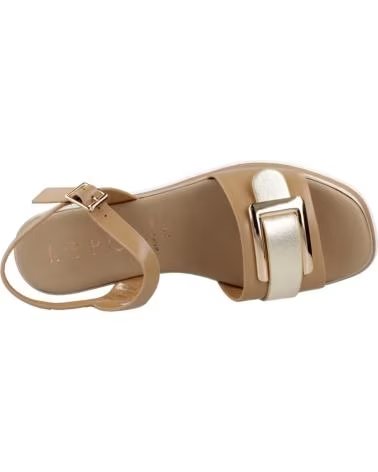 REPO SANDALES FEMME 10218R COULEUR MARRON CAMEL - RÉF: 618512
