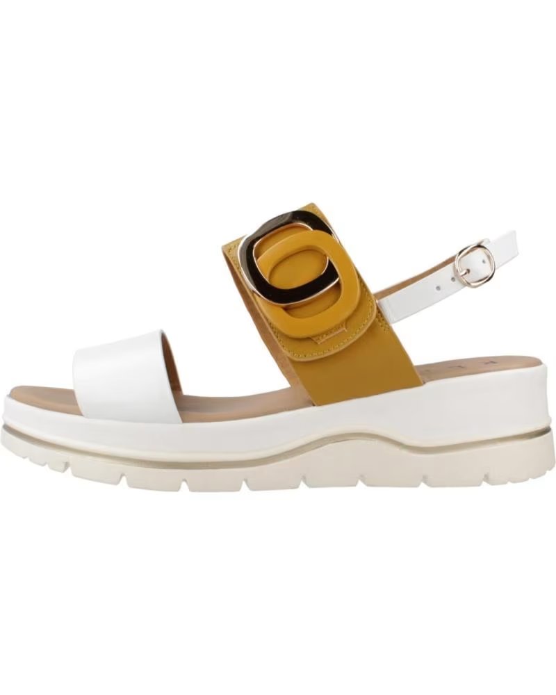 REPO SANDALES FEMME 11214R JAUNE BLANC RÉF 618513 BNCGIL