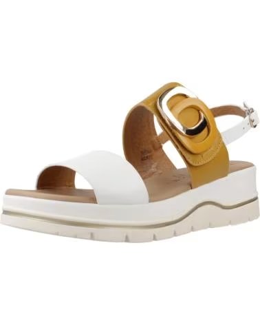REPO SANDALES FEMME 11214R JAUNE BLANC RÉF 618513 BNCGIL