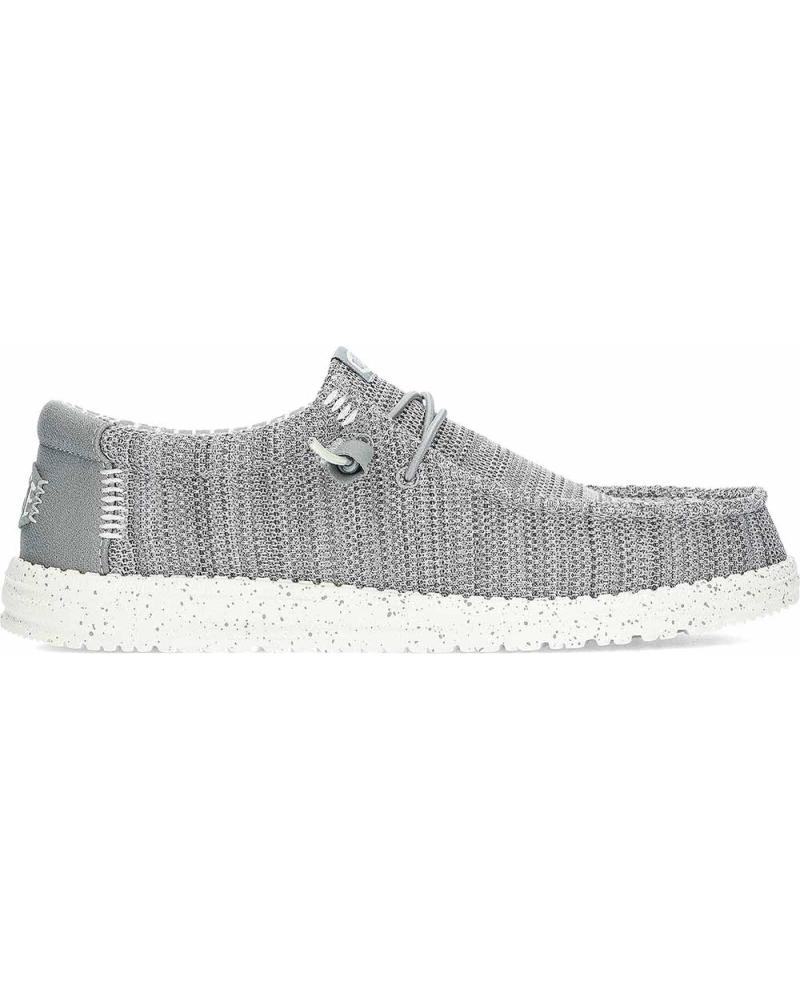 Man Mocasines HEY DUDE ZAPATOS PARA HOMBRE HEYDUDE WALLY STRETCH SOX HD41898 GREY