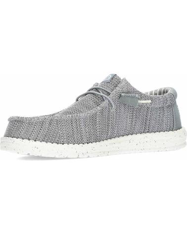 Man Mocasines HEY DUDE ZAPATOS PARA HOMBRE HEYDUDE WALLY STRETCH SOX HD41898 GREY